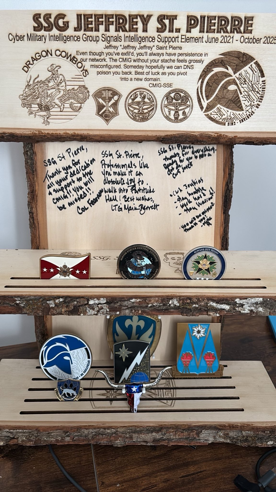 Custom Laser Engraved Coin Board